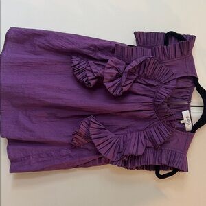 Sea New York purple ruffled blouse
